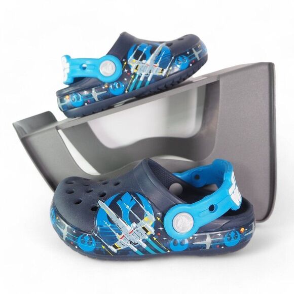 Crocs Star Wars Luke Skywalker Outdoor Clogs Multicolor Youth Kids C7 - Picture 1 of 10